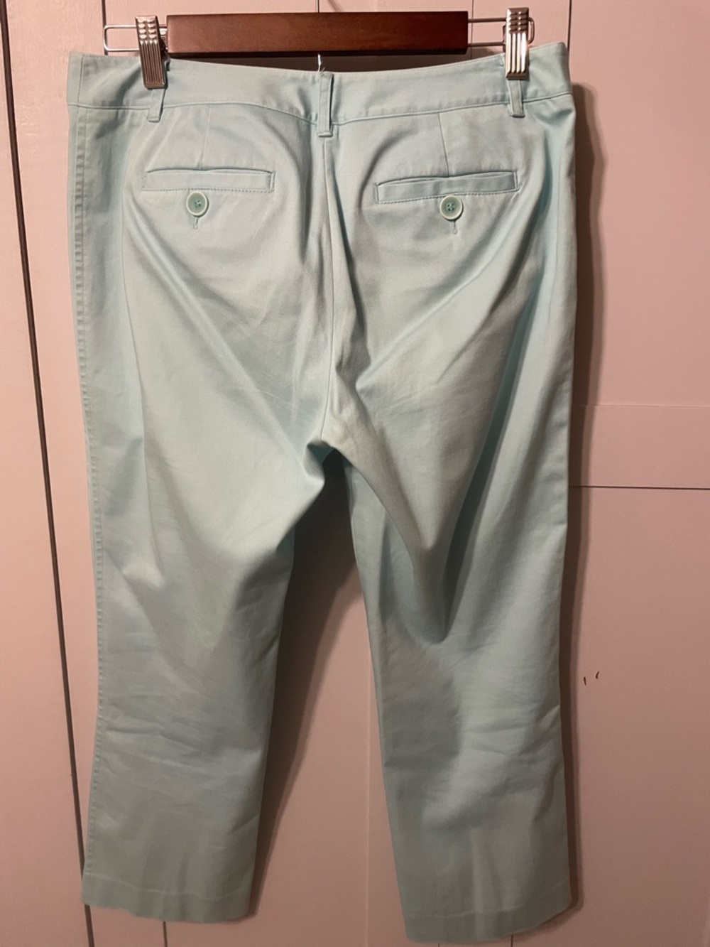 Charter Club Light Aqua Capri Pants - Picture 4 of 8
